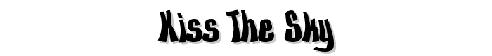 Kiss The Sky font